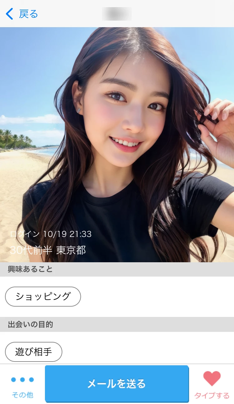 ハッピーメールで美人すぎるプロフィール写真例